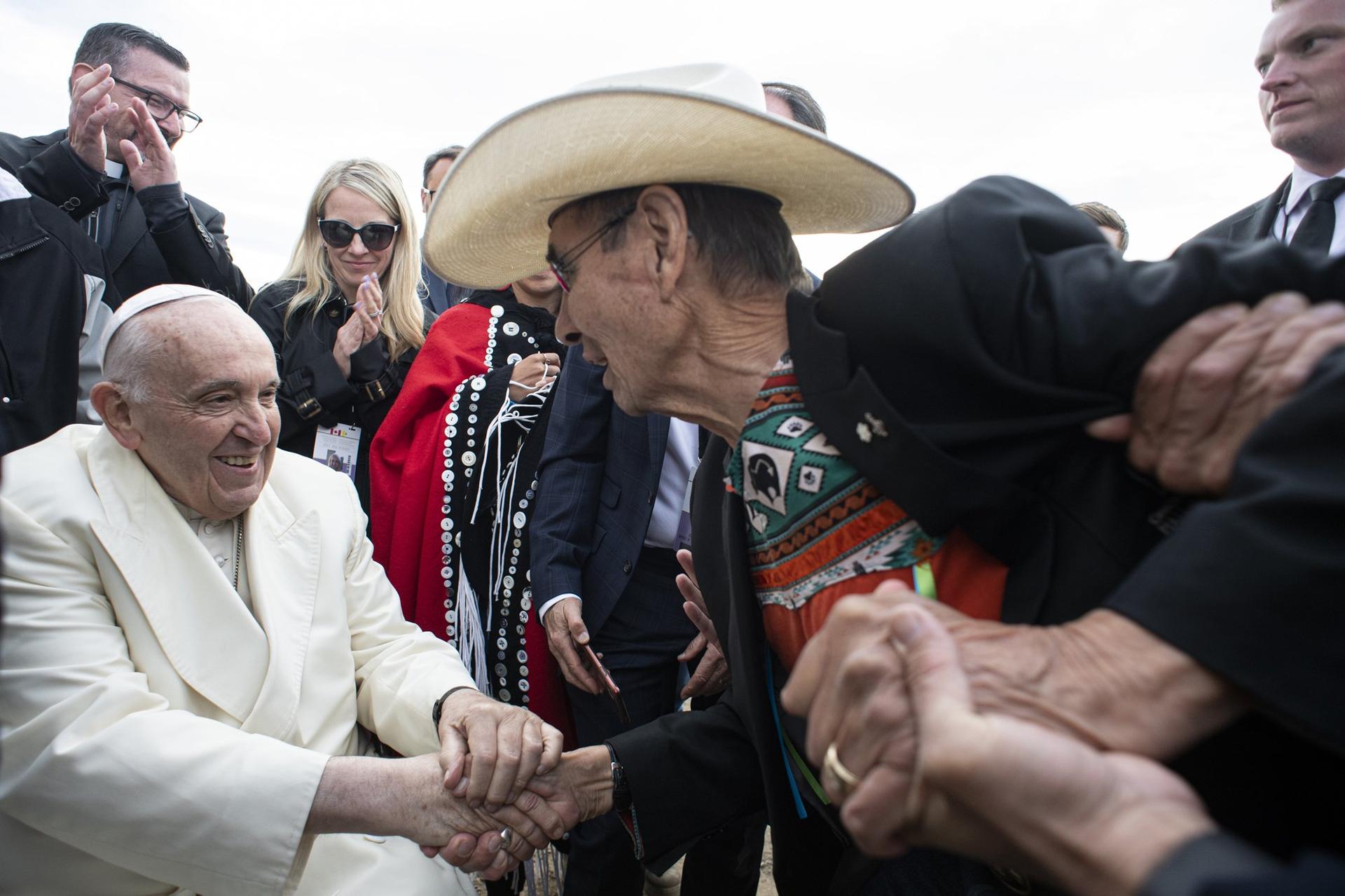 Courage, resilience: Trip shows tenacity of Canada’s Indigenous and pope